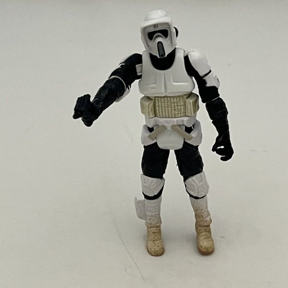 2005 Star Wars Hasbro Saga Collection Imperial Biker Scout Trooper Figure Weapon - Picture 1 of 16